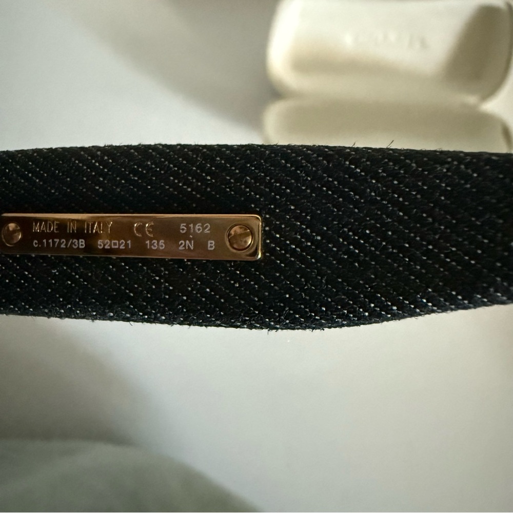 Chanel Tortoiseshell Cat Eye Sunglasses Tweed Arms Gold CC Logo Italy - Picture 7 of 12